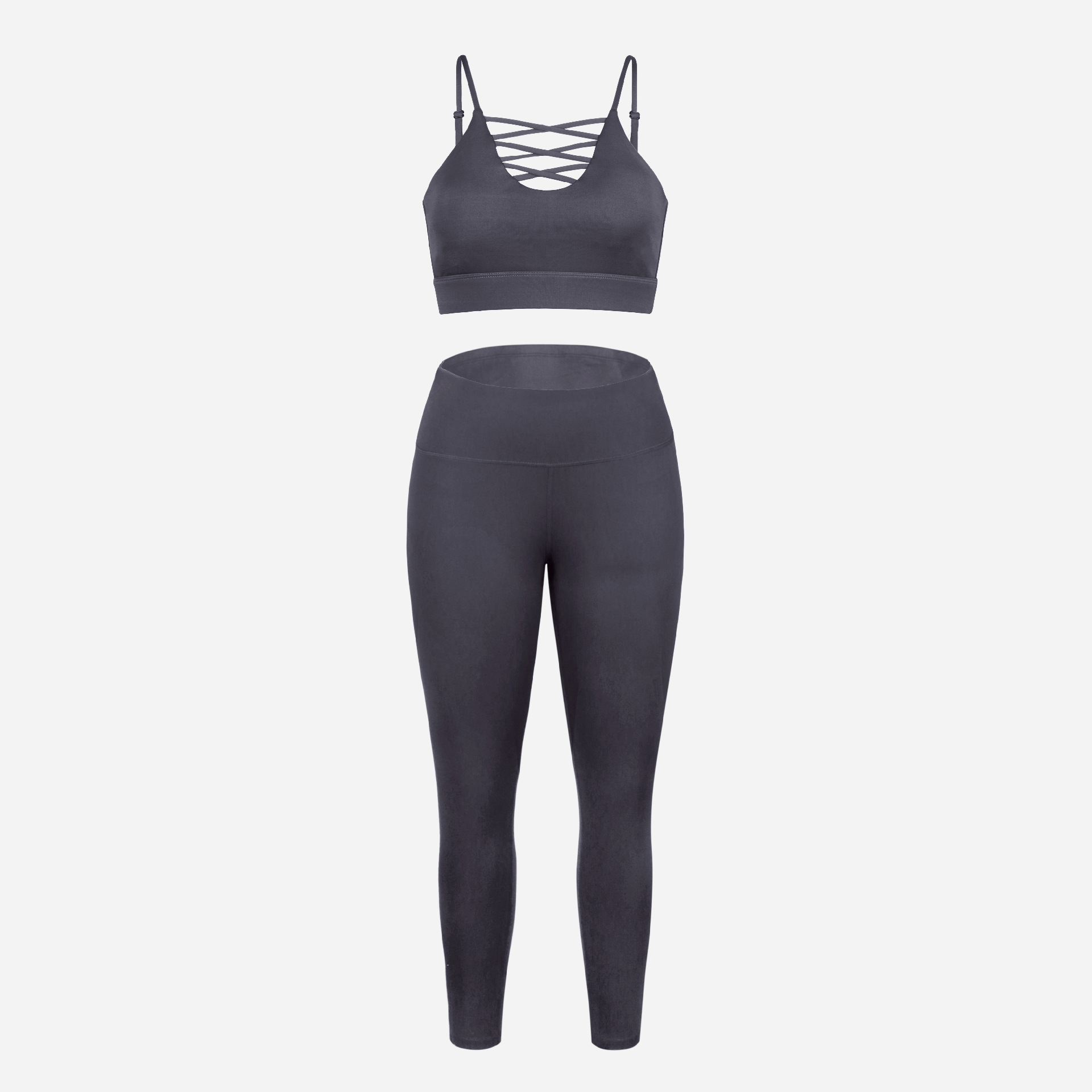 3 Pieces Yoga Fitness Set Gym Workout Cropped Hoodie Active Wear Sport Tracksuit